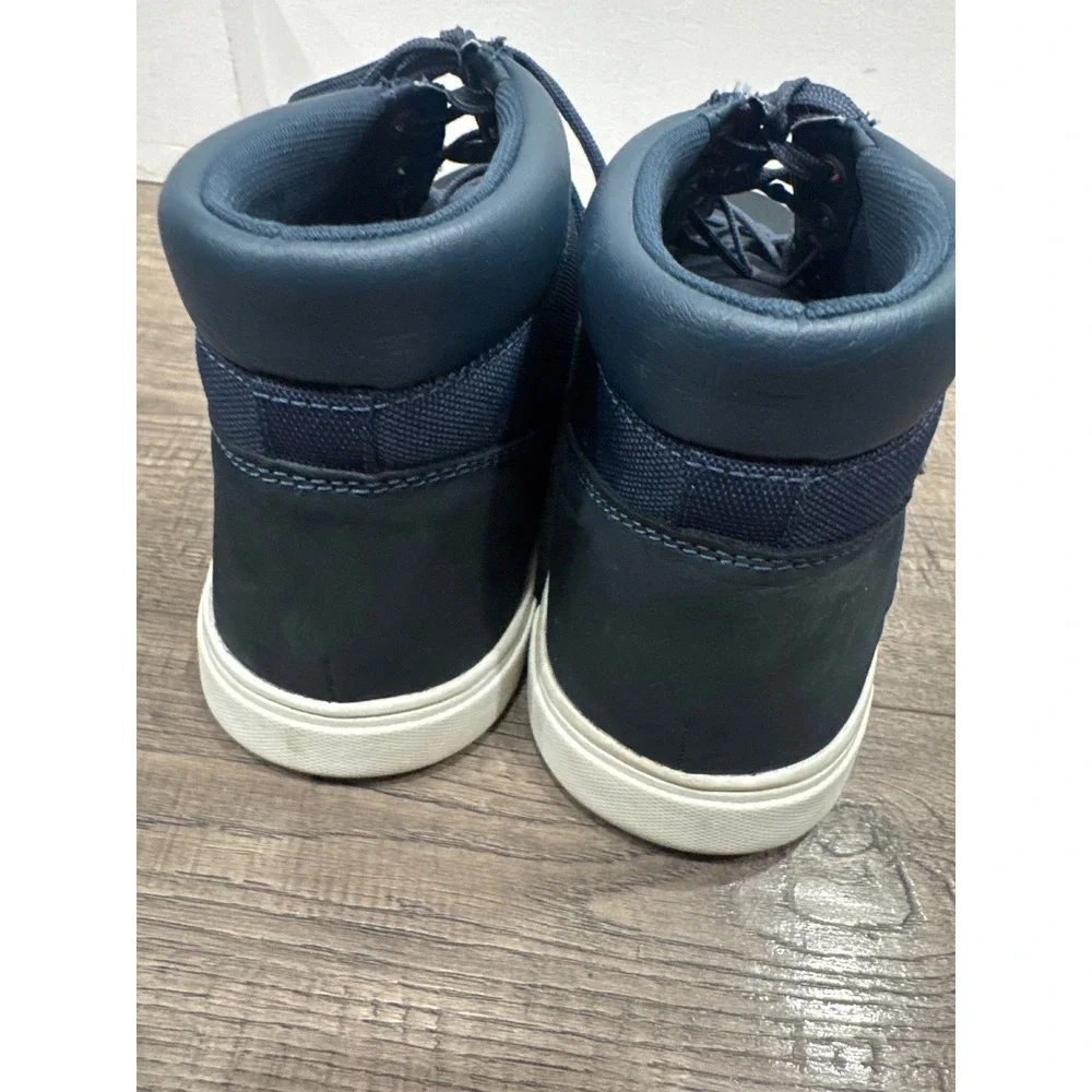 Timberland Davis Square Chukka Navy Nubuck Canvas Boots A1WJX Mens 13